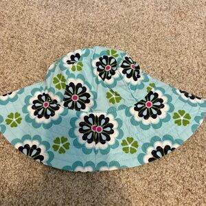 Baby Gap reversible sun hat for 6-12months blue floral design